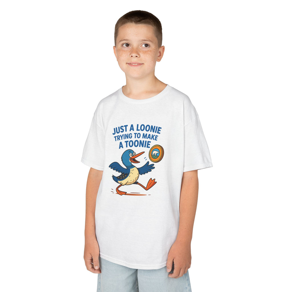 Just a Loonie Trying to Make a Toonie" – Kids Tee