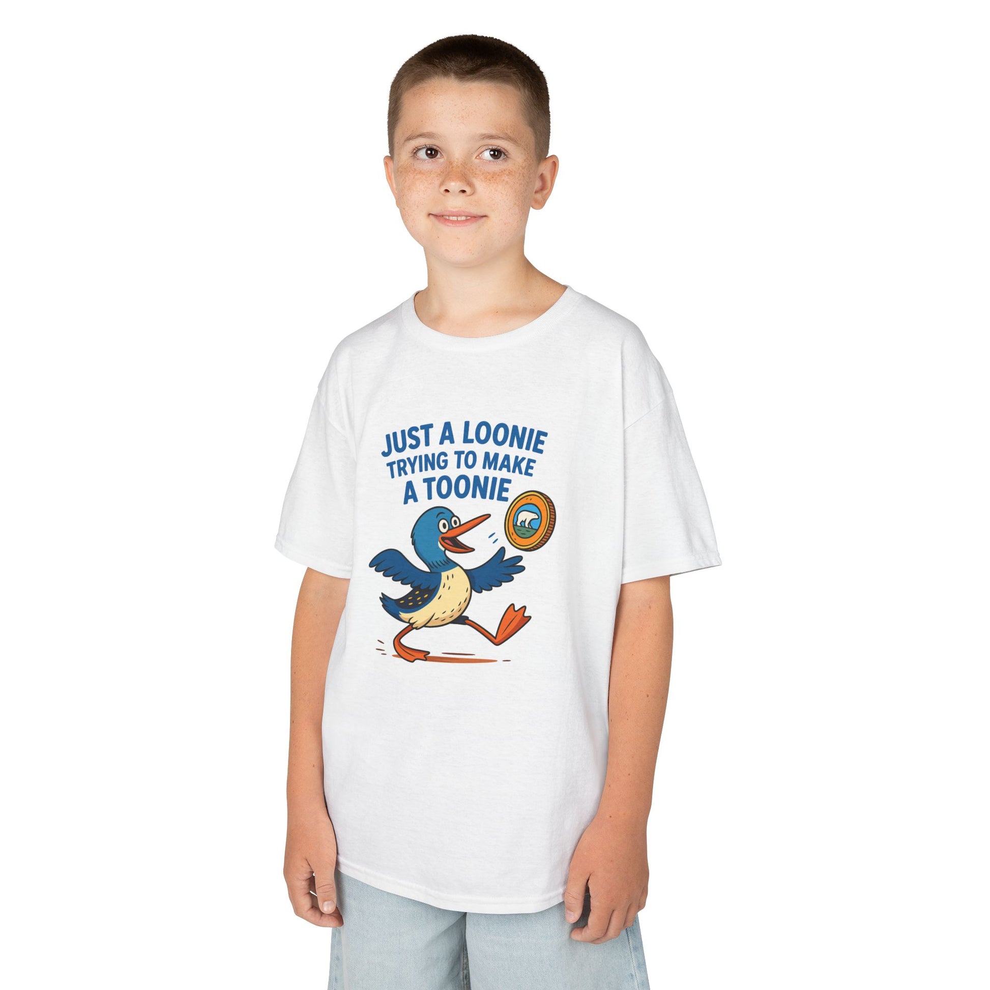 Just a Loonie Trying to Make a Toonie" – Kids Tee