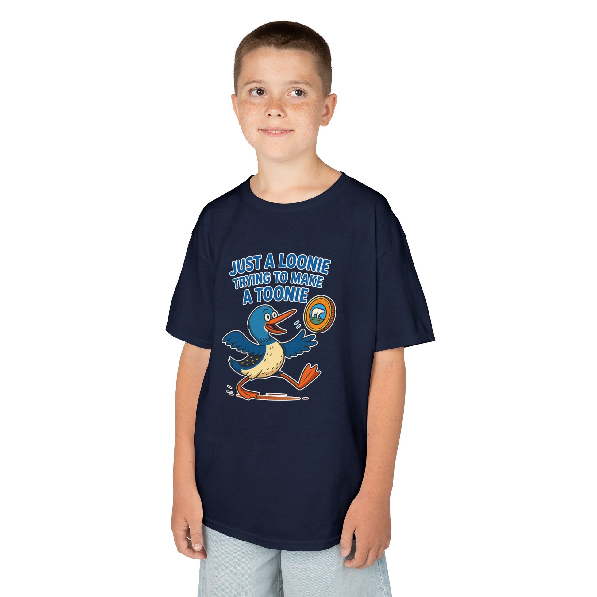 Just a Loonie Trying to Make a Toonie" – Kids Tee