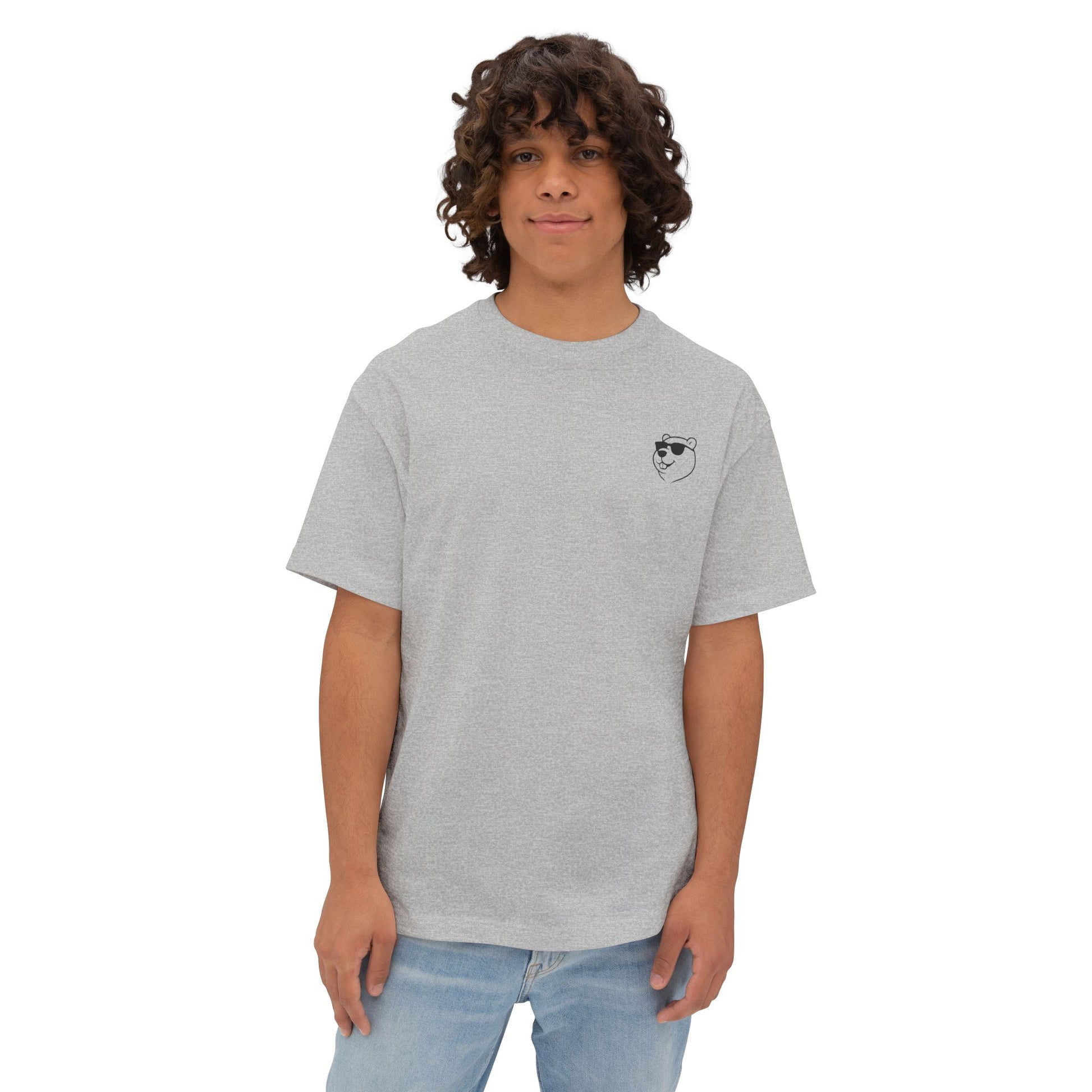 Minimal Oversized Beaver Logo Tee – Just Like Eh