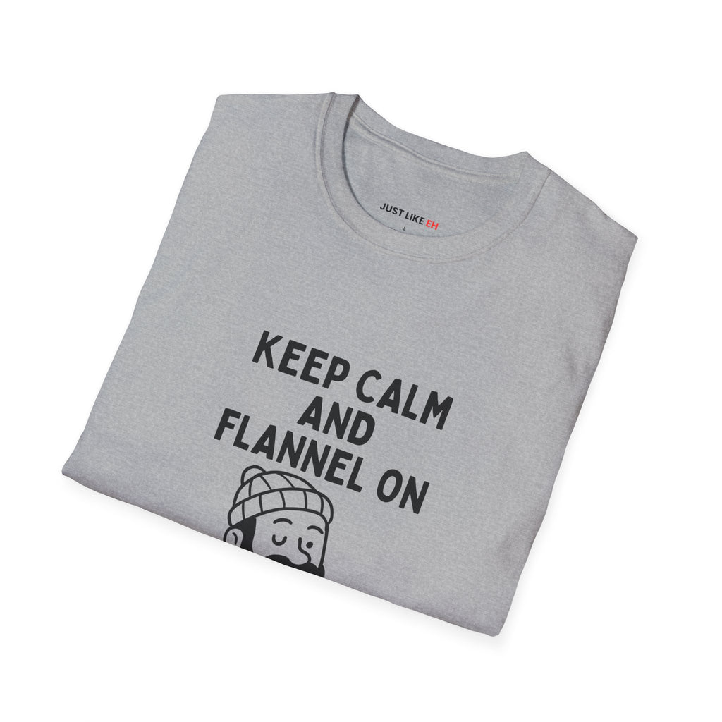 Flannel On - Unisex Softstyle T-Shirt