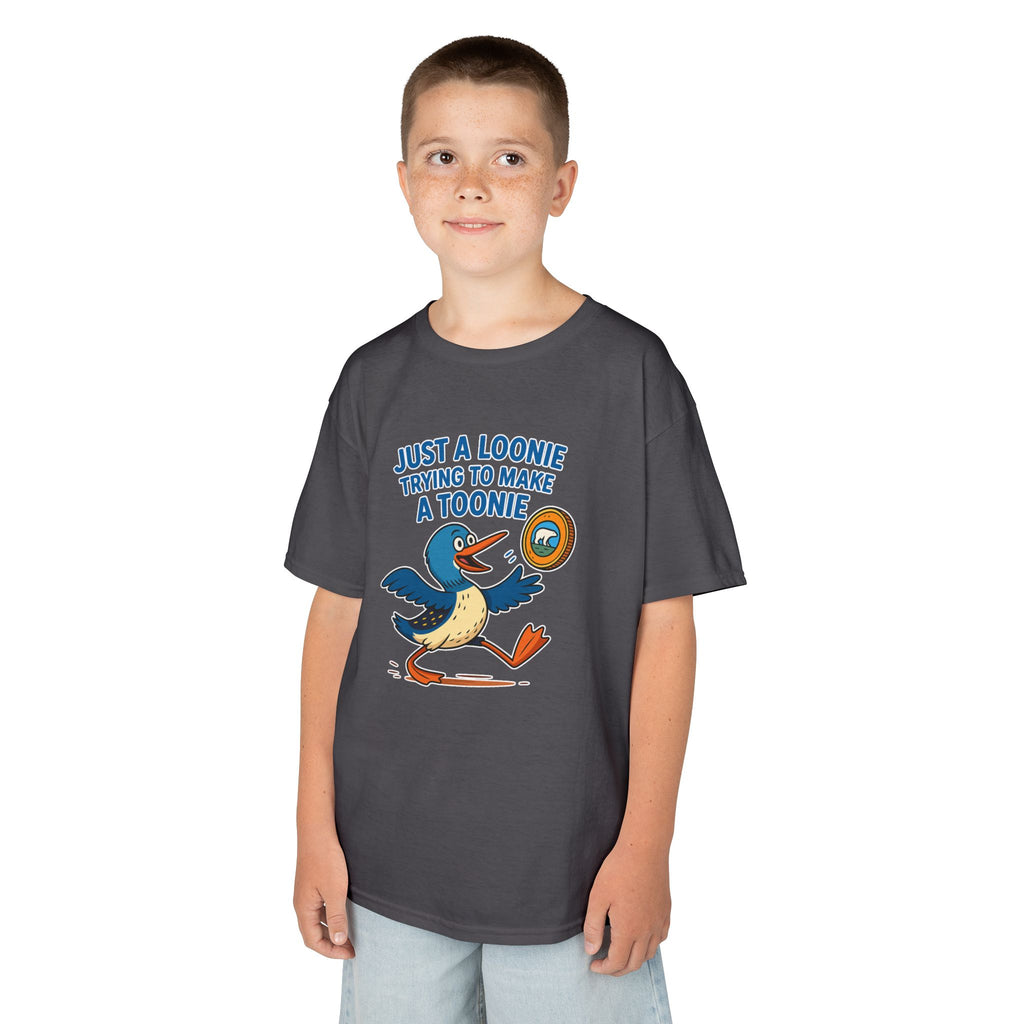 Just a Loonie Trying to Make a Toonie" – Kids Tee