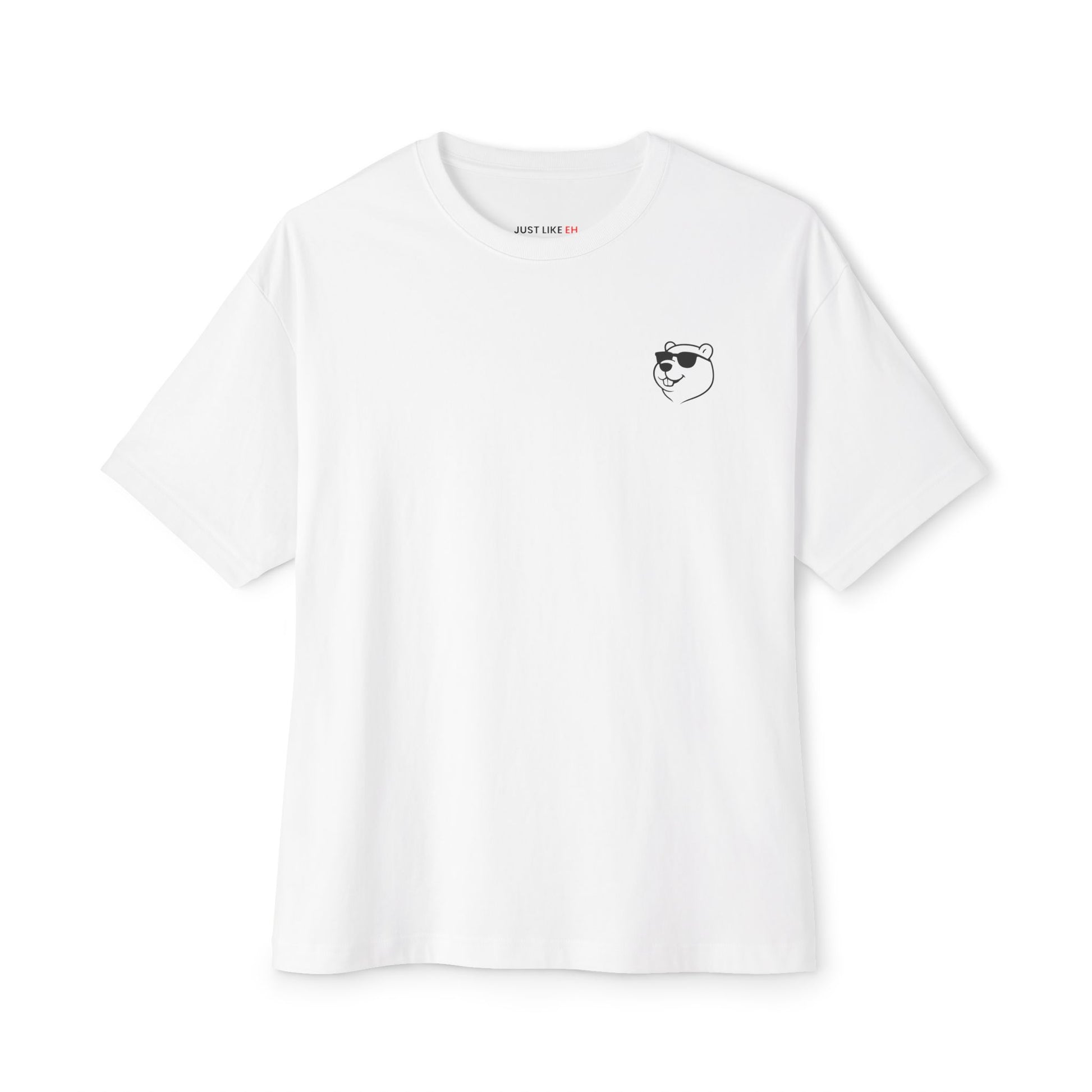 Minimal Oversized Beaver Logo Tee – Just Like Eh