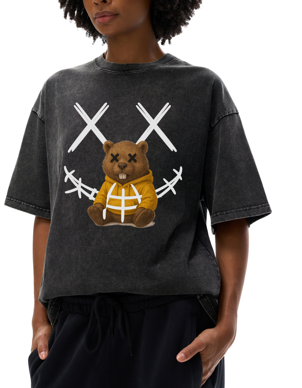 Acid Wash Oversize T-Shirt - 250 GSM