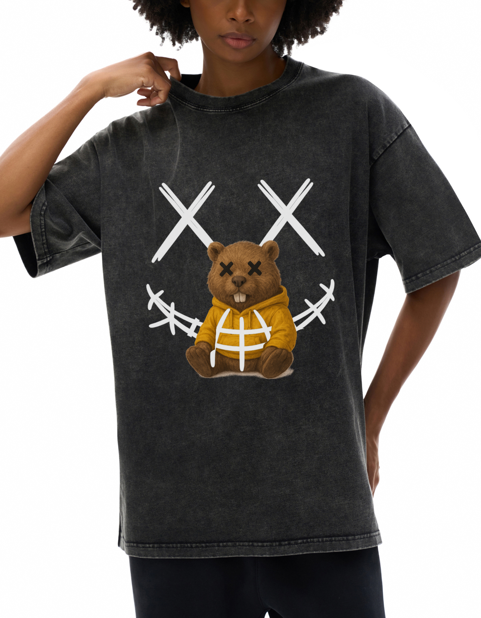 Acid Wash Oversize T-Shirt - 250 GSM