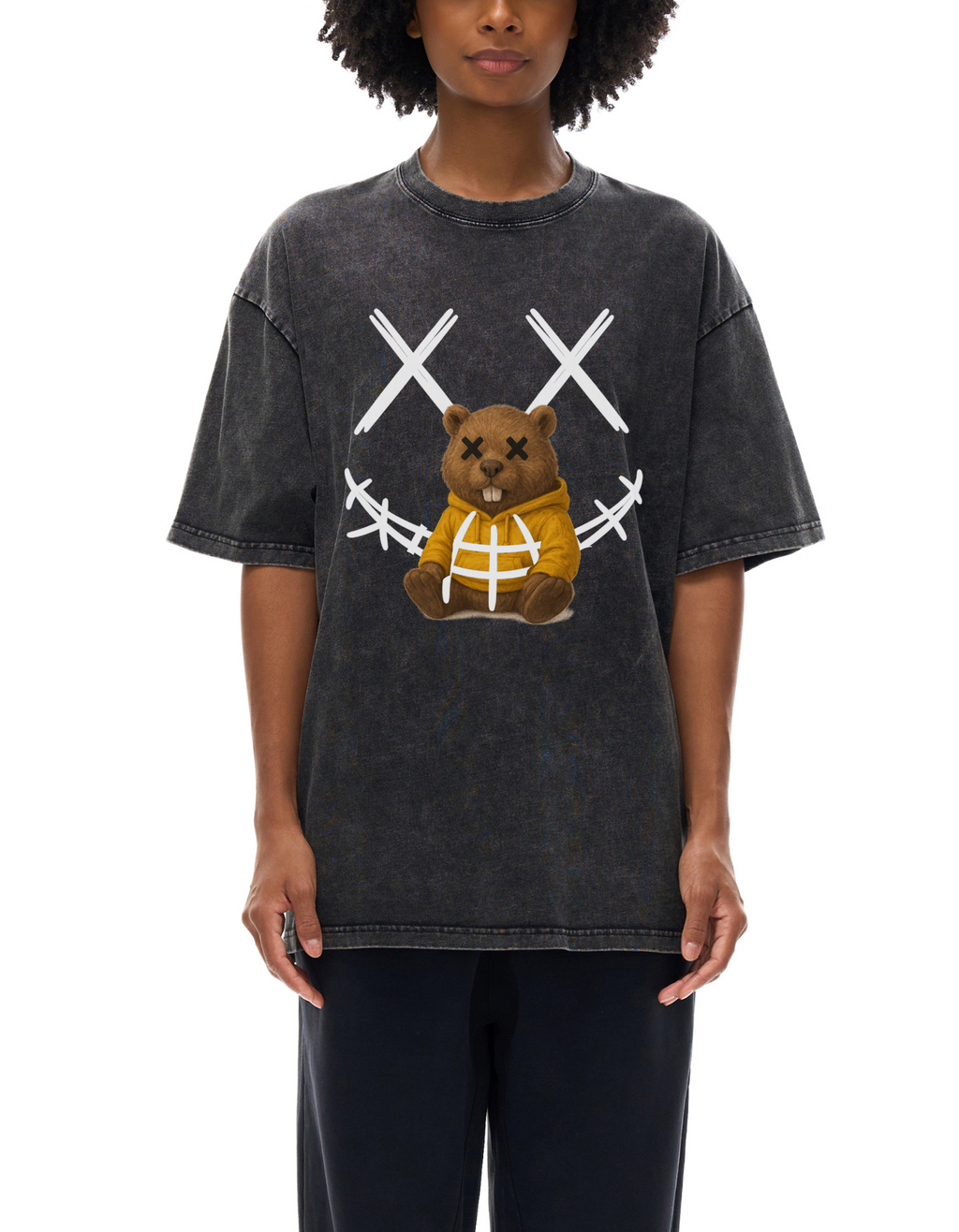 Acid Wash Oversize T-Shirt - 250 GSM