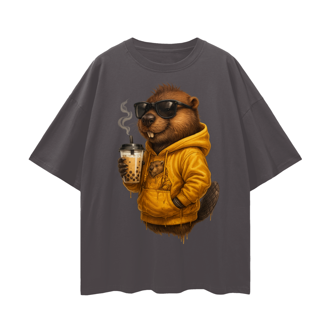 JustLikeEh,EhvinTheBeaver,CanadianStreetwear,BobaDrip,GraphicTeeGoals,OversizedFit,StreetStyleVibes,AnimalStyle,TShirtDrop,LimitedEditionStyle
