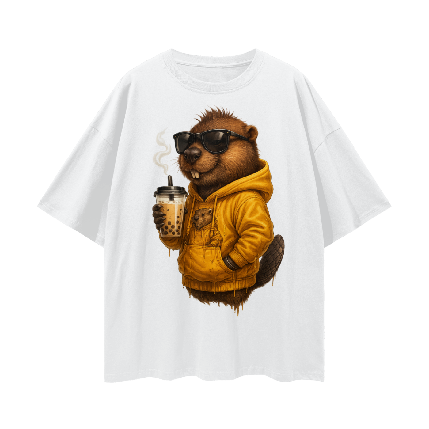 JustLikeEh,EhvinTheBeaver,CanadianStreetwear,BobaDrip,GraphicTeeGoals,OversizedFit,StreetStyleVibes,AnimalStyle,TShirtDrop,LimitedEditionStyle